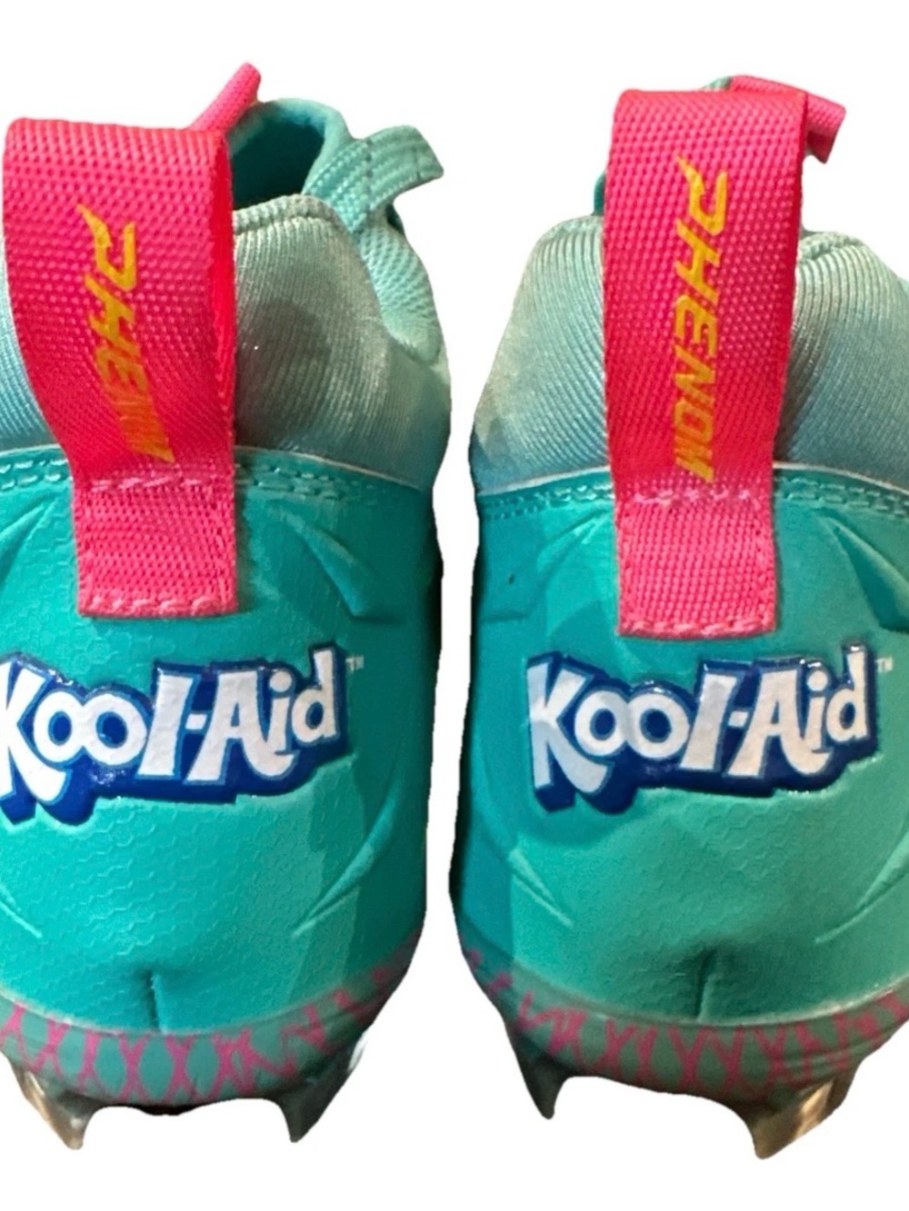 Kool-Aid 'Sharkleberry Fin' Kids Football Cleats Quantum Speed Phenom Elite 3.5 - Picture 7 of 9